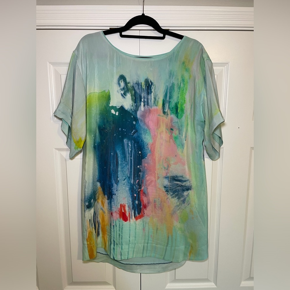 Maeve by Anthropologie Silk T Shirt Dress Size Medium
